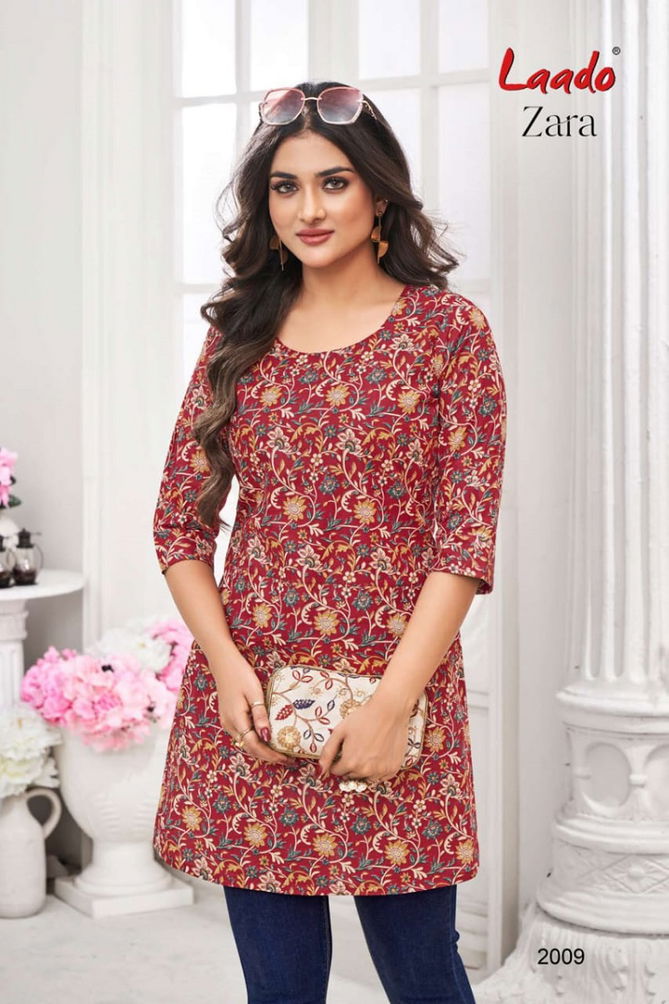 Laado Zara Vol 2 2001 To 2012 Short Printed Kurti Wholesalers In Delhi